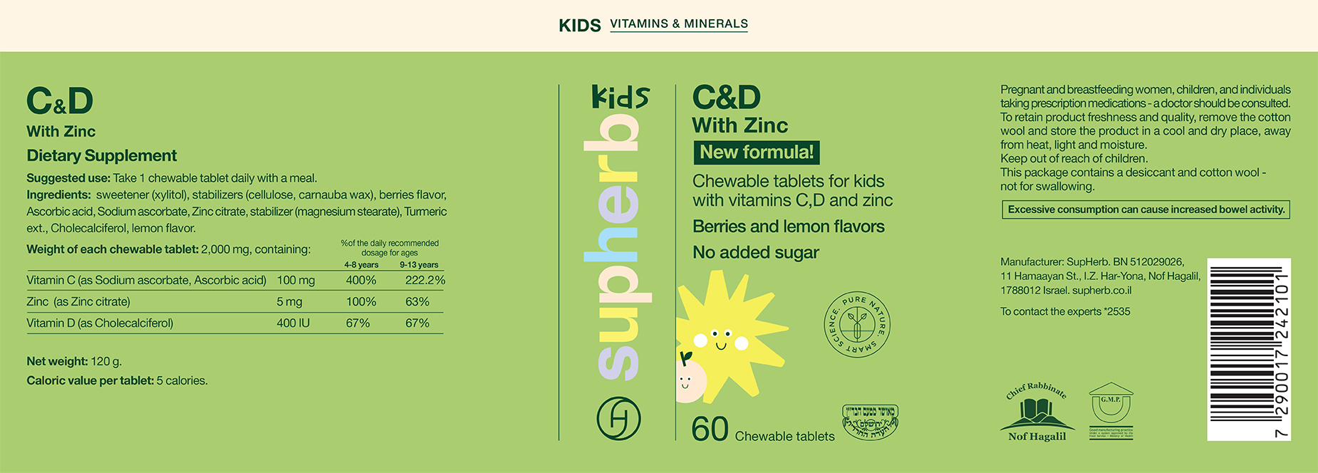 C&D with Added Zinc for kids C&D with Added Zinc for kids